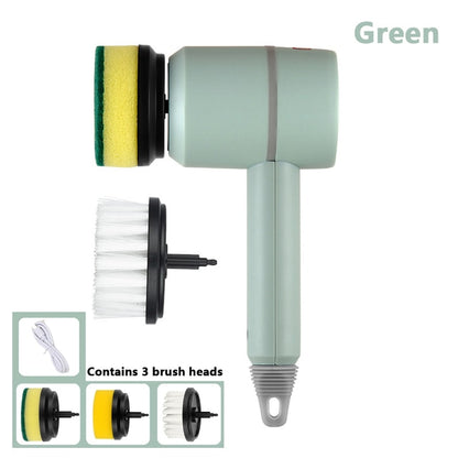 Electric Cleaning Brush 3 Brush Heads Multifunctional Cleaner