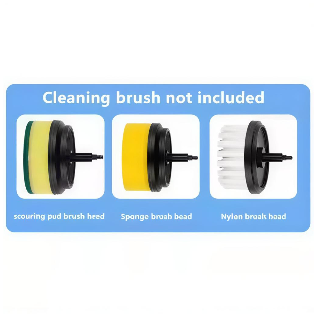 Electric Cleaning Brush 3 Brush Heads Multifunctional Cleaner