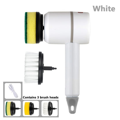 Electric Cleaning Brush 3 Brush Heads Multifunctional Cleaner
