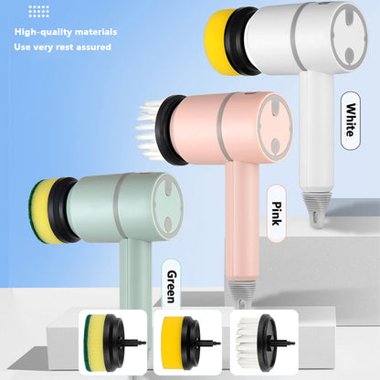 Electric Cleaning Brush 3 Brush Heads Multifunctional Cleaner